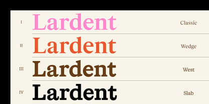 Lardent Font Poster 1